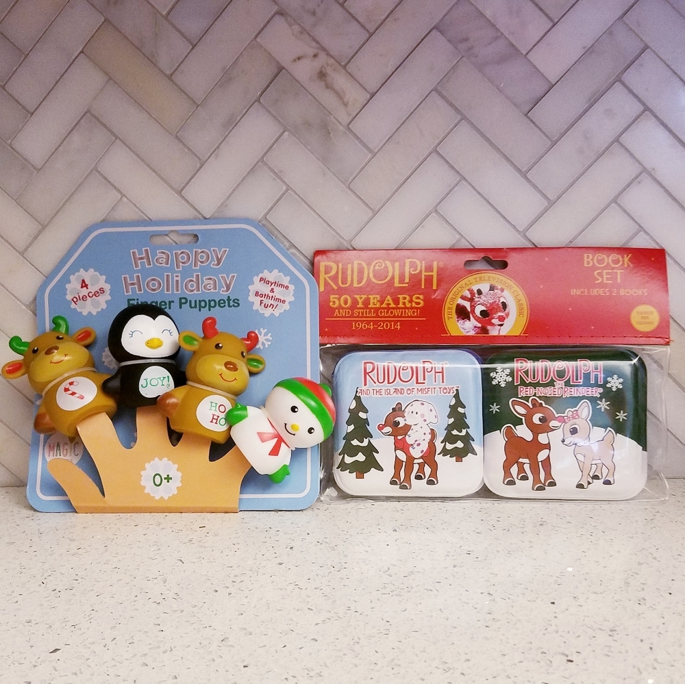 Baby 2-pc Christmas/Holiday Bathtime Toys Set